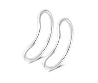 Silver Midi Knuckles Rings NSR-4314-MIDI